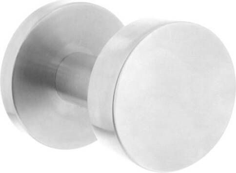 Intersteel Voordeurknop rond op rozet rvs geborst.