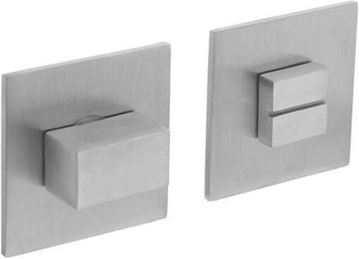 Intersteel WC-sluiting 7mm staal verdekt met magneet en nokken vierkant 55x55x3mm rvs