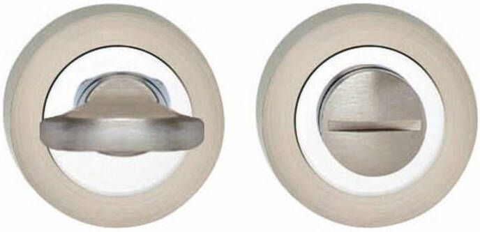 Intersteel WC-sluiting 7mm verdekt met nokken ø52x10mm zamak chroom nikkel mat