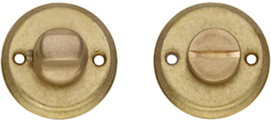 Intersteel WC-sluiting 8mm ø50x5mm messing getrommeld