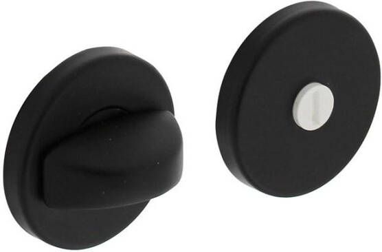 Intersteel WC-sluiting 8mm kunststof verdekt met nokken ø50x7mm aluminium zwart