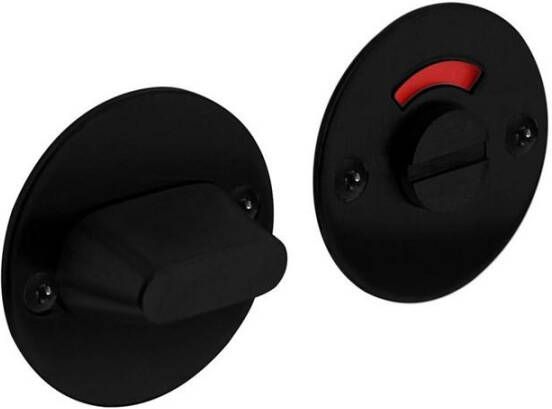 Intersteel WC-sluiting 8mm rond plat 50x2mm rvs zwart