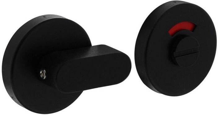 Intersteel WC-sluiting 8mm staal verdekt ø53x10mm met comfortknop rvs zwart