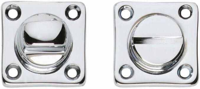 Intersteel WC-sluiting 8mm vierkant 38x38x5mm messing verchroomd