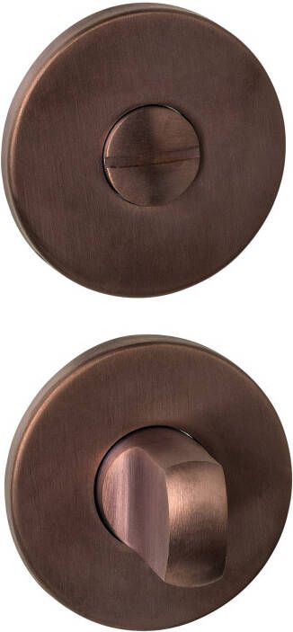 Intersteel WC-sluiting verdekt ø52x6mm met stift 6-8mm PVD brons