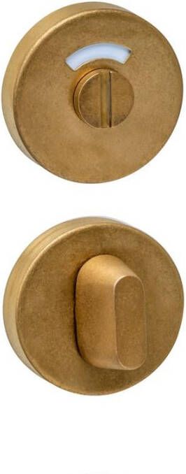 Intersteel WC-sluiting verdekt ø53x10mm met stift 8x8mm PVD messing getrommeld