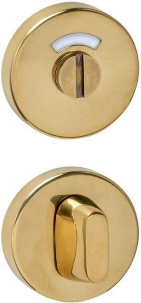 Intersteel WC-sluiting verdekt ø53x10mm met stift 8x8mm PVD messingkleur