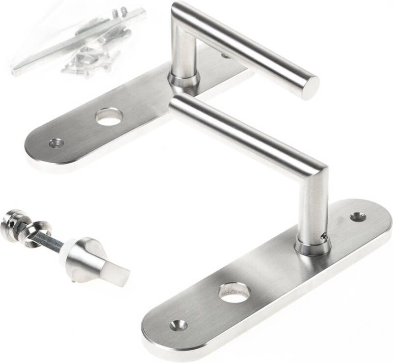 JRS Krukgarn.rvs massief l-model afger.wc8x72