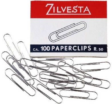 Kantoorartikelen Paperclips zilvesta r2 staal (100)