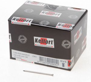 Kelfort 1 kg spijkers rvs vk 50x2.4