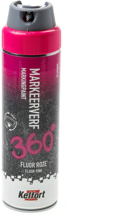 Kelfort Markeerverf spuitbus fluor roze 500ml