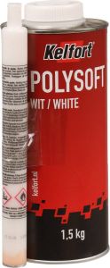 Kelfort Polysoft plamuur wit 1.5kg incl.verharder