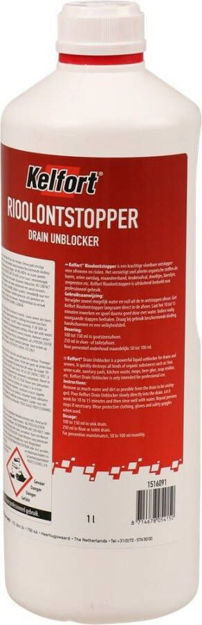 Kelfort Rioolontstopper 96% zwavelz.1ltr