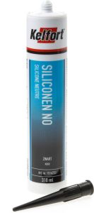 Kelfort Siliconenkit no zwart 310ml