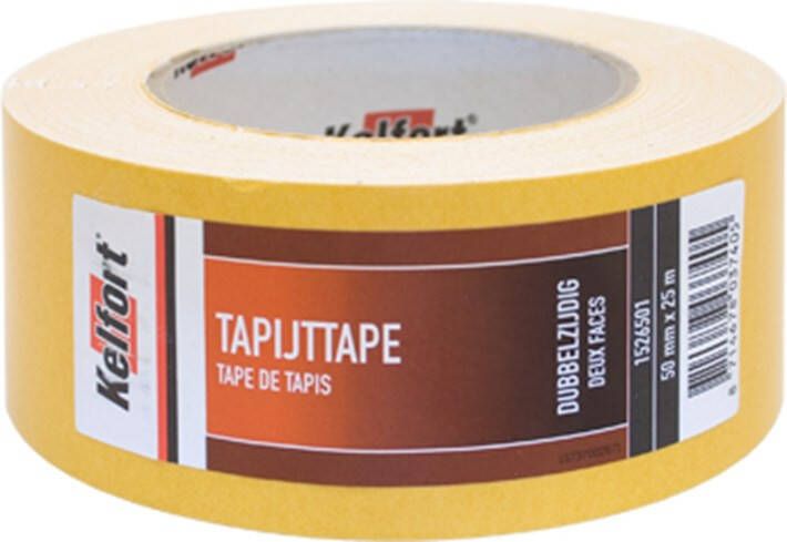 Kelfort Tapijttape dubbelz. 50mmx25m