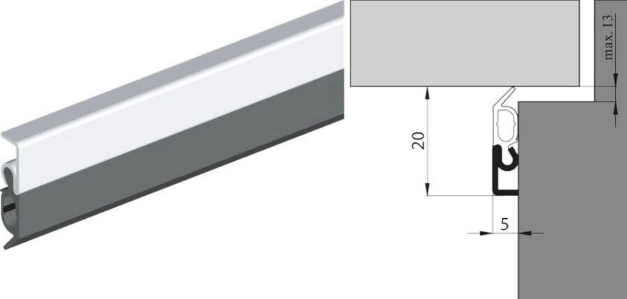 Kelfort Tochtprofiel opb.Kel-ro xl 300cm