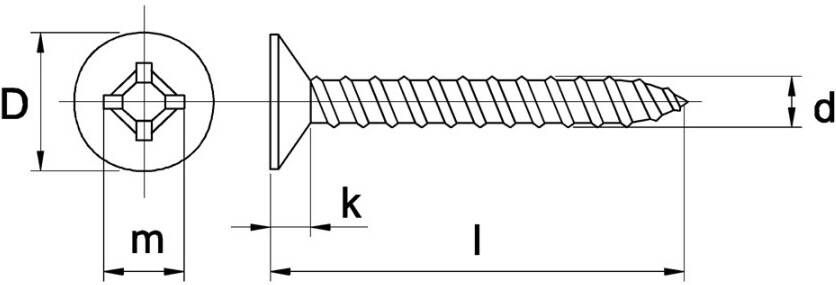 Kelfort Zelfb schroef geg pk kk 4.8x45