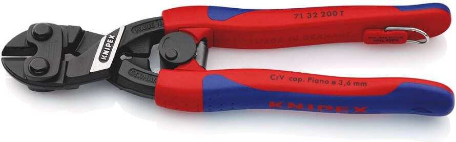 Knipex Boutensnijtang Cobolt met gat 71 32 200 T BK 7132200TBK
