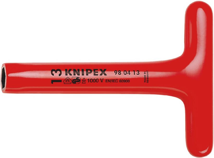 Knipex Dopsleutel T-greep 10 x 200 mm VDE 980410