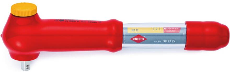 Knipex Draaimomentsleutel 3 8" 5-25 Nm VDE 98 33 25 983325