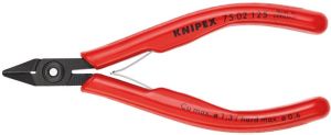 Knipex Elektronicazijsnijtang | lengte 125 mm model 0 | facet ja | 1 stuk 75 02 125