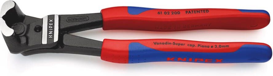 Knipex Boutenvoorsnijtang zwart geatramenteerd 200 mm 6102200