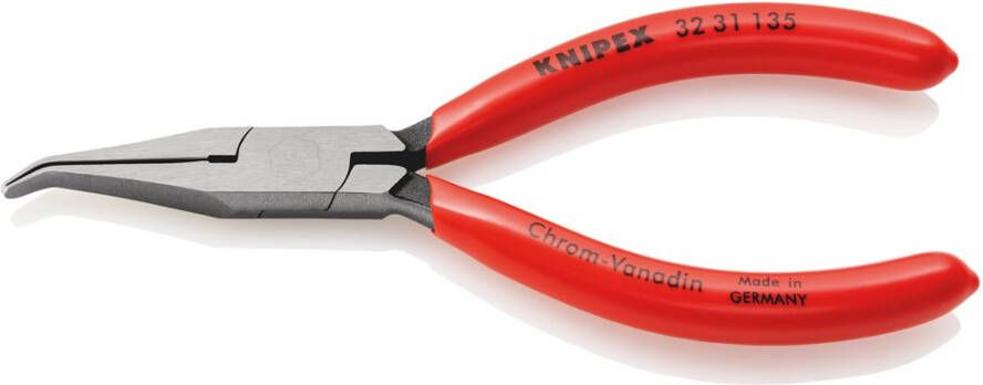 Knipex Justeertang platte gebogen bek 135 mm 3231135