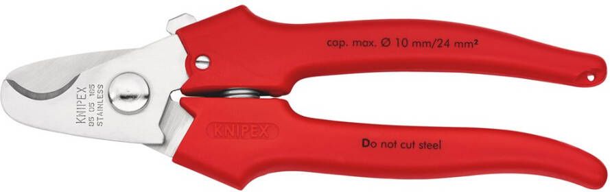 Knipex Kabelschaar met kunststof bekleed 165 mm | 95 05 165 9505165