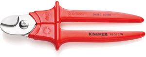 Knipex Kabelschaar ge‹soleerd met kunststof gespoten VDE-getest 230 mm 9506230