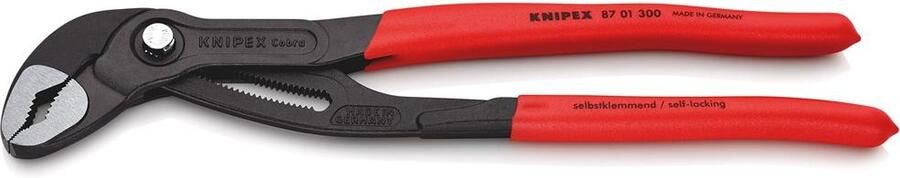 Knipex Waterpomptang Cobra gepolijst 300 mm 87 01 300 SB 8701300SB