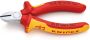Knipex Zijsnijtang verchroomd ge‹soleerd met meer-componentengrepen VDE-getest 125 mm 7006125 - Thumbnail 1