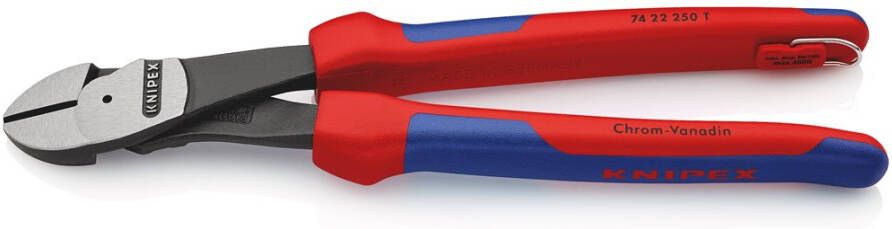 Knipex Kracht-Zijsnijtang 12 gr. gebogen 250 mm 74 22 250 T BK 7422250TBK