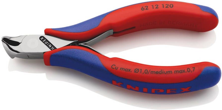 Knipex Elektronica-voorsnijtang met schuine kop met meer-componentengrepen 120 mm 6212120