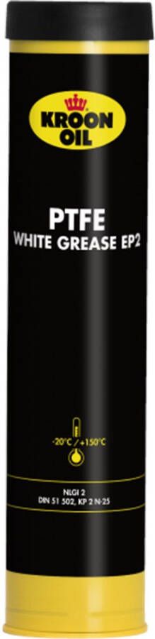 Kroon-oil vetpatroon PTFE White Grease EP2 (400gr)