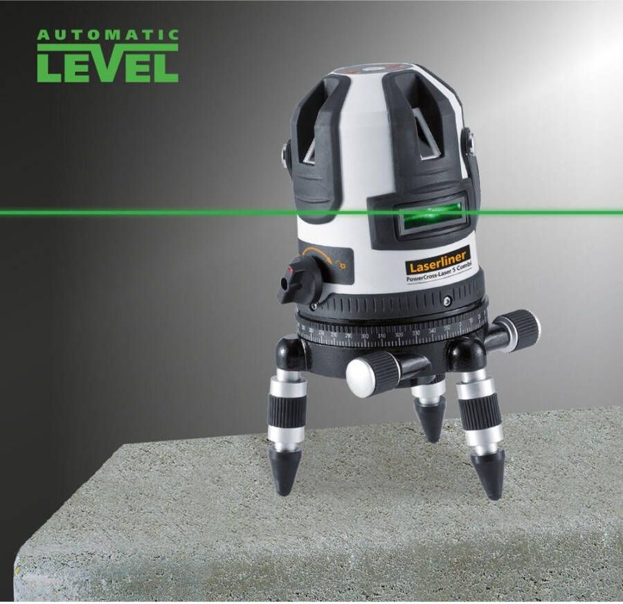 Laserliner PowerCross-Laser 5 combi groen en rood 057.300L