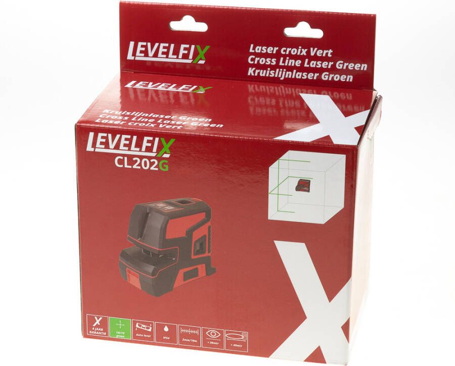 Levelfix kruislijnlaser cl202g groen