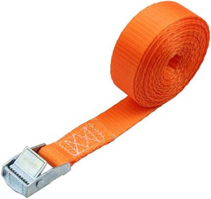 LoadLok Spanband met klemgesp oranje 250kg (4mtr)