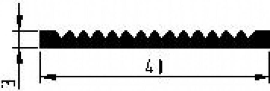 Luvema Slijtstrip alu brute 40x3mm geboord