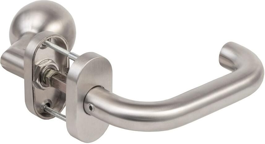 Maasland Kruk-knop garnituur u model rvs