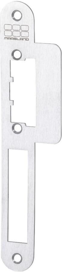 Maasland Lange lipsluitplaat RVS DIN links PC55 72 1 5MM afgerond inclusief doosje