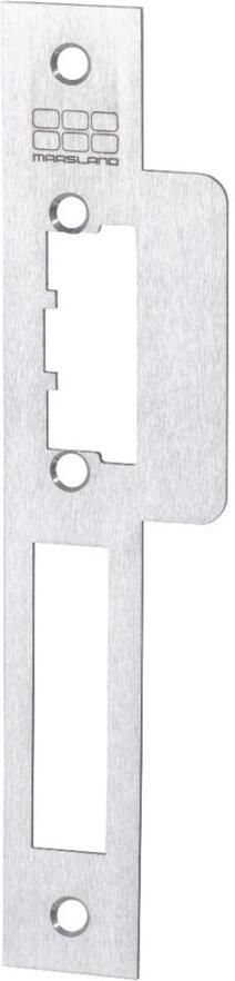 Maasland Lange lipsluitplaat RVS DIN links PC55 72 1 5MM hoekig inclusief doosje