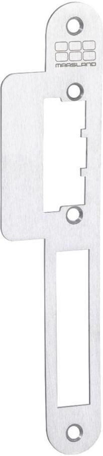 Maasland Lange lipsluitplaat RVS DIN rechts PC55 72 1 5MM afgerond inclusief doosje