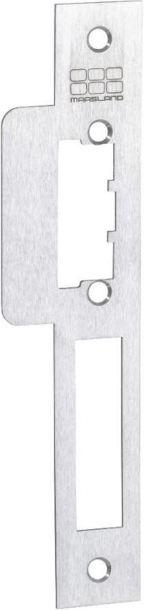 Maasland Lange lipsluitplaat RVS DIN rechts PC55 72 1 5MM hoekig inclusief doosje