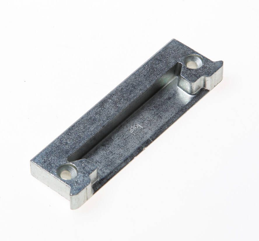 Maco draaikiep Oploopplaat hout vlak sponning 28mm zilver