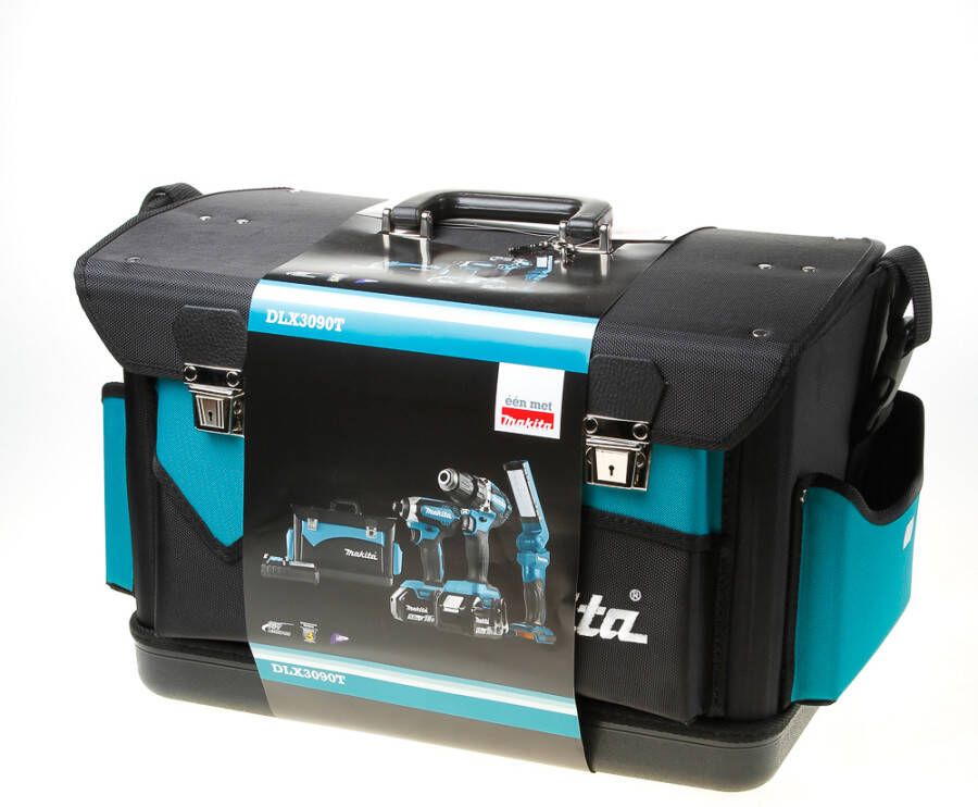 Makita DLX3090TX1 18v 5.0Ah Combiset accuboormachine DDF484 en slagschroevendraaier DTD153 + Lamp DML801 + 3e accu DLX3090TX1