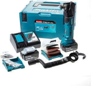 Makita DTM51RTJX3 18V 5.0Ah Accu Multitool met snelspansysteem