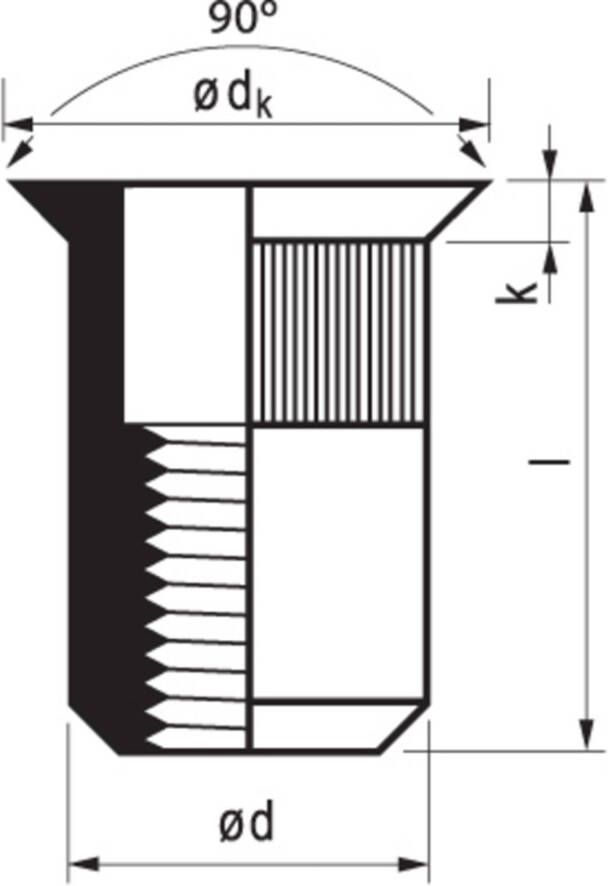 Masterfix BLINDMOER ST 8X18.5 08VO11 250