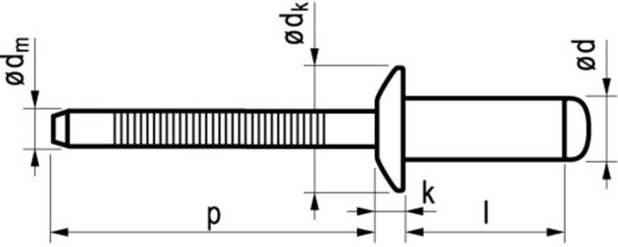 Masterfix POPNAG.A4 4.0X10 154140101 500