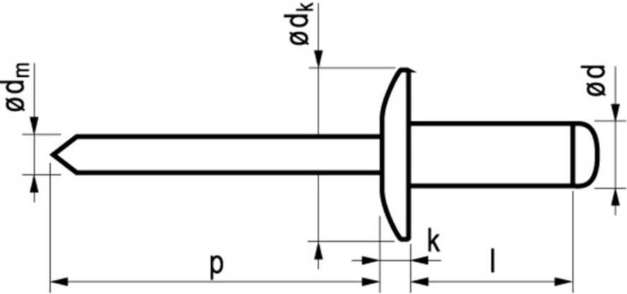 Masterfix POPNAG.AL 3.2X14 103232141 500