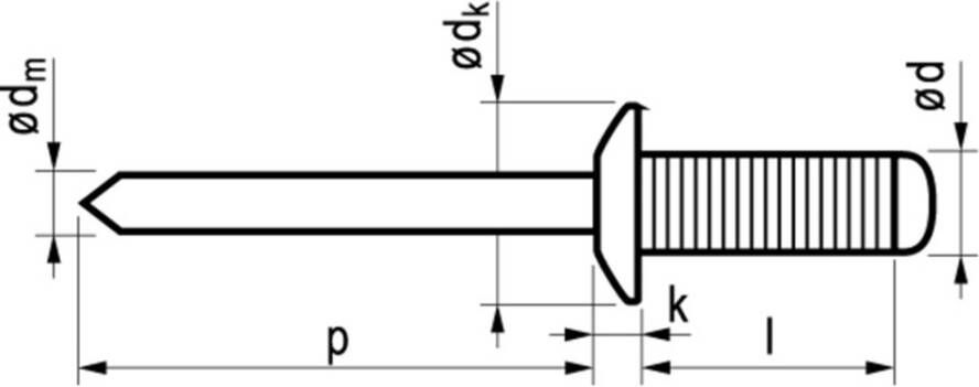 Masterfix POPNAG.GF 4.8X10 160148101 500